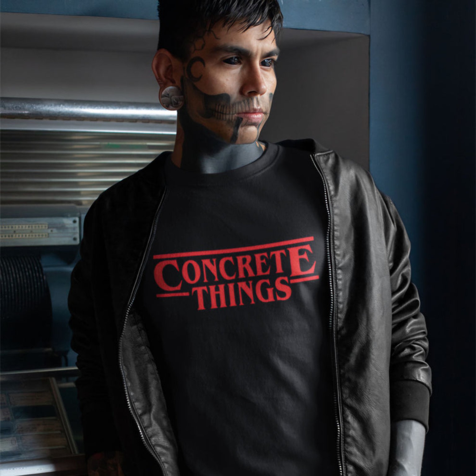 Concrete Things Black Tee