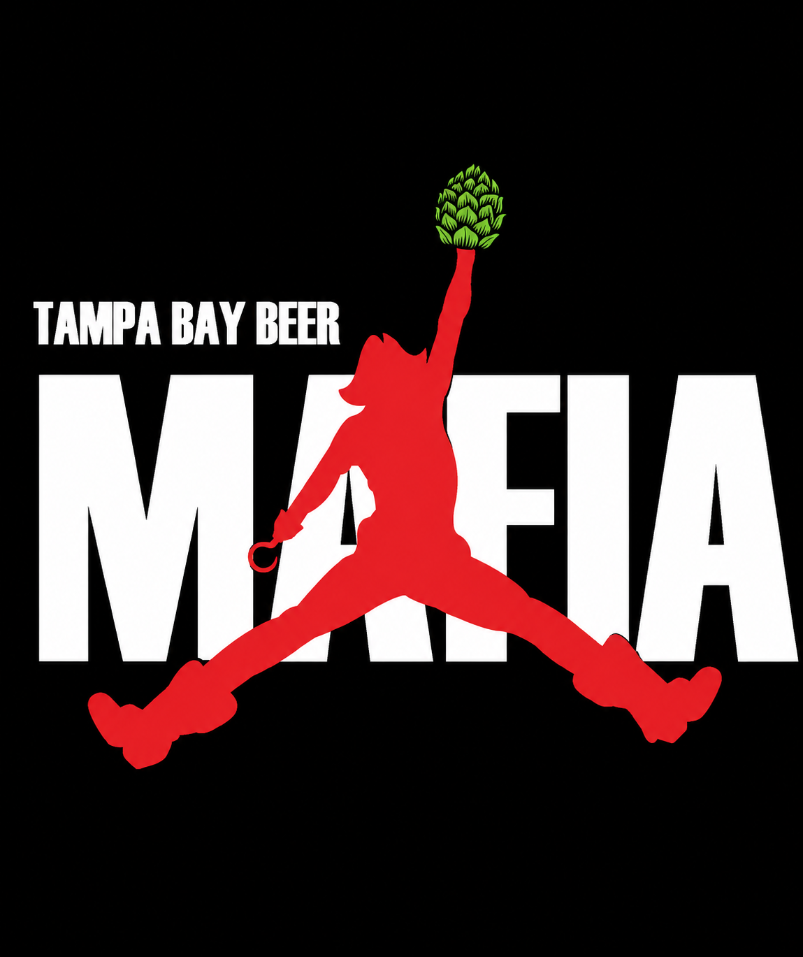 Tampa Bay Beer Mafia Jumpman T-Shirt Design