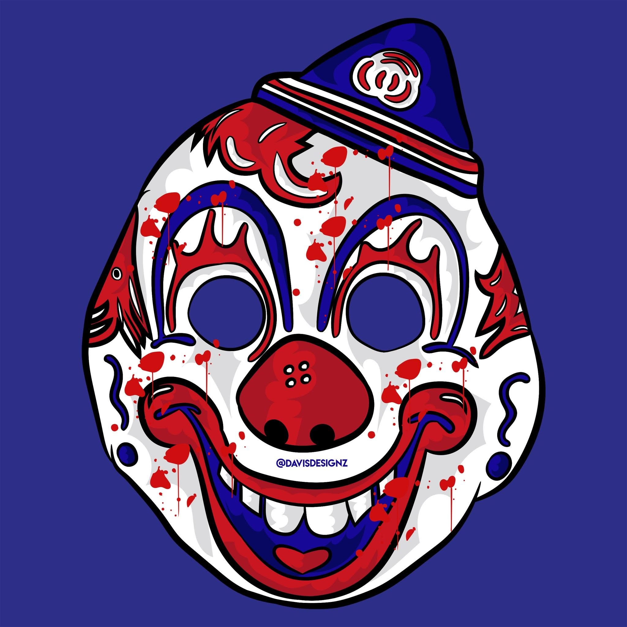 2007 Rob Zombie Halloween Mask Vector Illustration